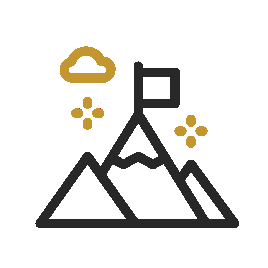 Animated icon representing mission